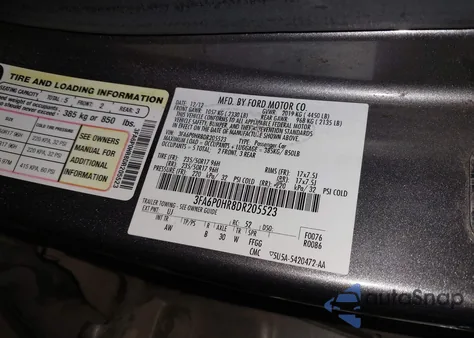 2013 Ford Fusion Se from USA, damaged, VIN 3FA6P0HR8DR205523